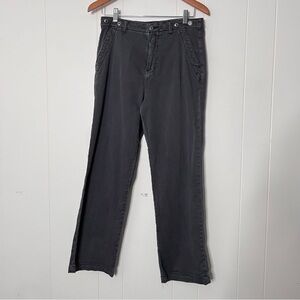 Anthropologie Pilcro Slouchy Chino Wide Leg Pants Dark Gray Women's 26